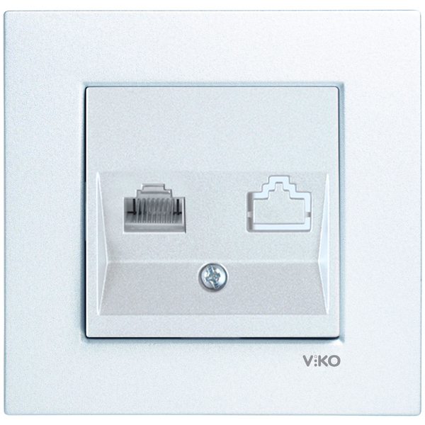 Novella-Trenda Opaque White One Gang Data Socket (CAT6) image 1