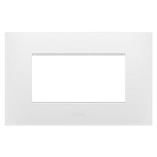 EGO PLATE - IN TECHNOPOLYMER - 4 MODULES - SATIN WHITE - CHORUSMART image 1