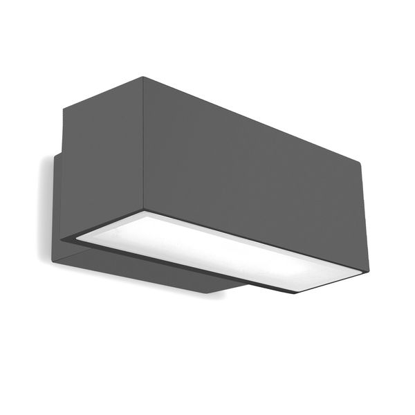 Wall fixture IP66 Afrodita Emergency LED 19W LED neutral-white 4000K ON-OFF Urban grey 1837lm 1H / Permanent image 1
