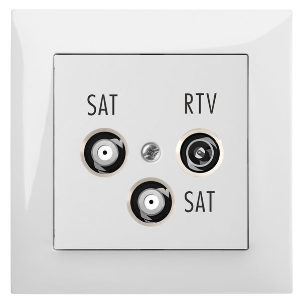 SENTIA R-TV-2xSAT SOCKET END OF LINE image 1