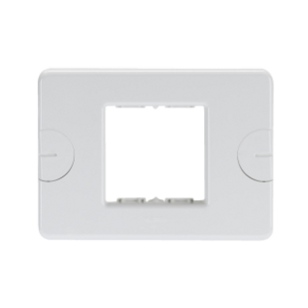 COMPACT PLATE - SELF-SUPPORTING - 2 GANG - CLOUD WHITE - SYSTEM image 1