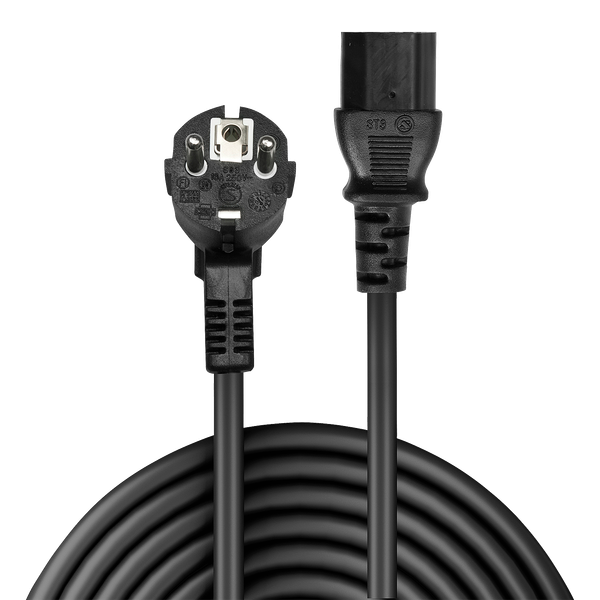 0.7m Schuko to C13 Mains Cable Schuko Plug to IEC C13 Connector image 2