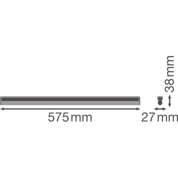 LINEAR COMPACT BATTEN 600 10 W 4000 K image 12