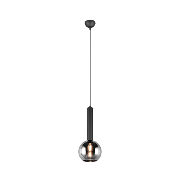 Clayton pendant 1-pc E27 matt black image 1