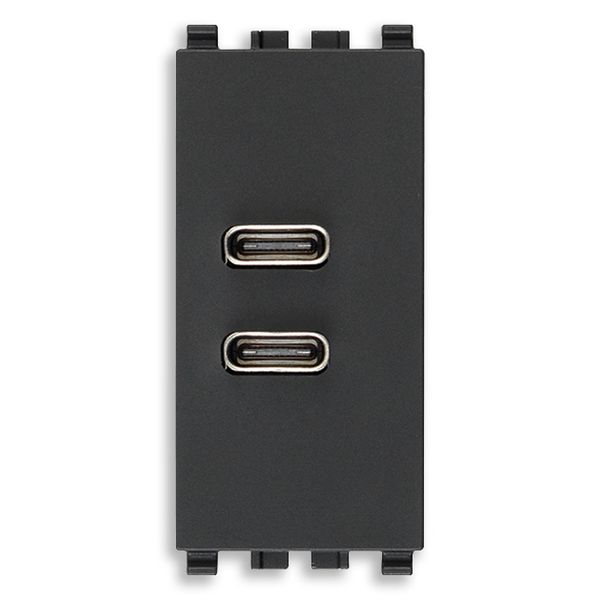 C+C-USB supply unit 5V 3A 15W 1M grey image 1