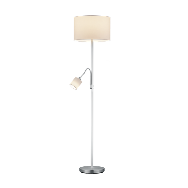 Hotel floor lamp E27+E14 white image 1