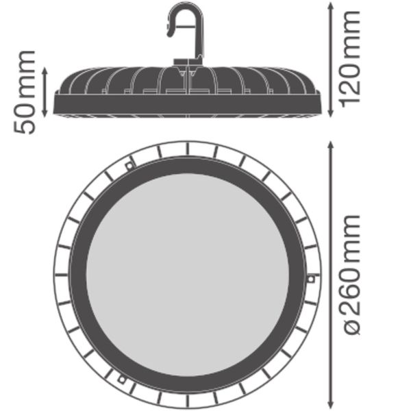 HIGH BAY COMPACT 166W 840 110DEG IP65 image 19