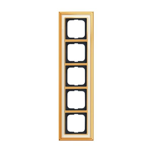 1721-835 Cover Frame Busch-dynasty® polished brass anthracite image 3