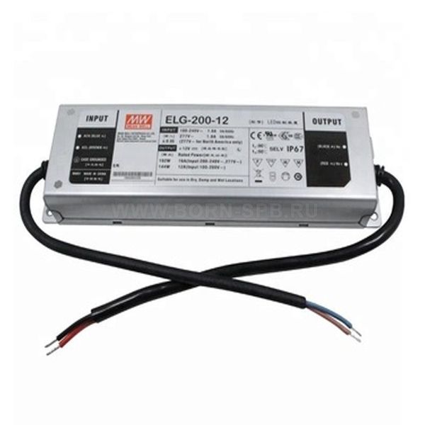 AC-DC Single output LED Driver 200W 16A 12V IP67 image 1