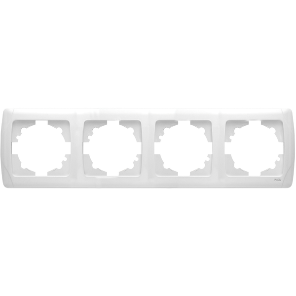 Carmen Accessory White Four Gang Frame image 1