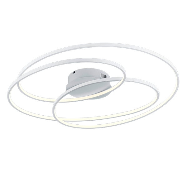 Gale LED ceiling lamp 80 cm matt white image 1