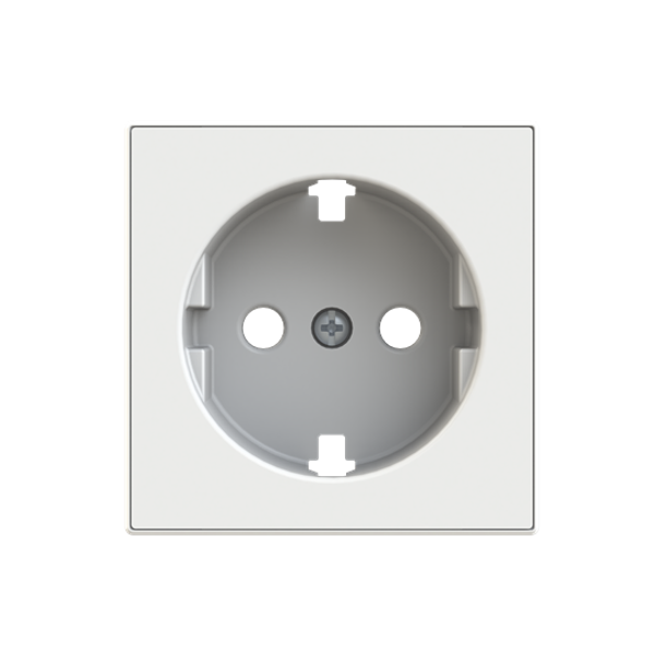 8588.9 BB Cover Schuko socket plane Socket outlet White - Sky Niessen image 1