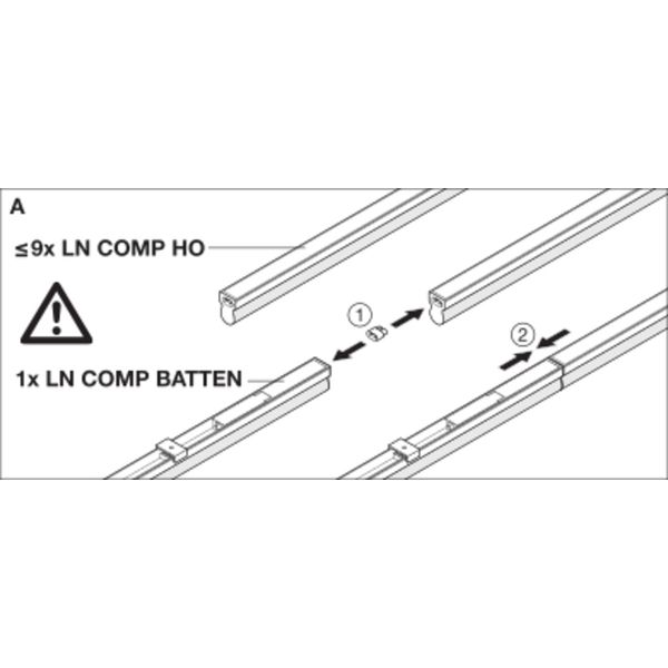 LINEAR COMPACT BATTEN 1200 20 W 4000 K image 5