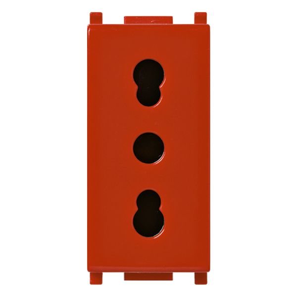 2P+E 16A P17/11 outlet red image 1