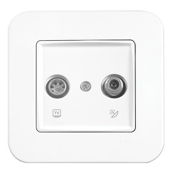 Linnera-Rollina Sat Socket Terminated (Sat-TV) White image 1