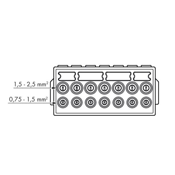 Male connector;7-pole;;white image 6