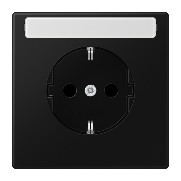 SCHUKO socket with inscription field LS1520NASWM image 4