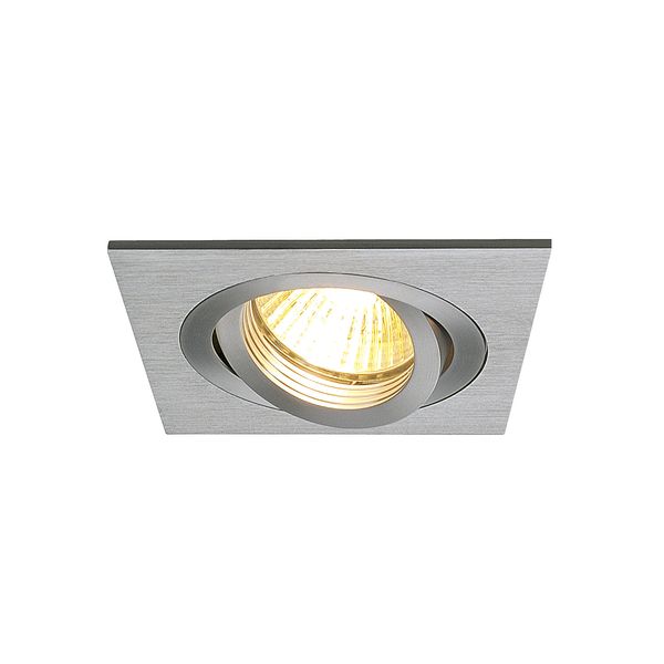 NEW TRIA I GU10 downlight, max. 1x50W, rectangular, br. Alu image 2