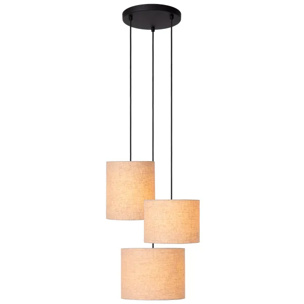 MAYA Pendant light-Black-Ø50-3xE27-40W-Cotton image 1