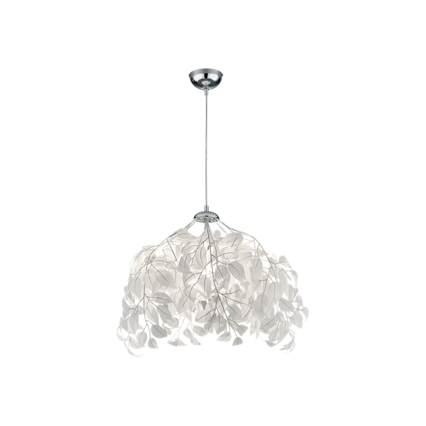 Leavy pendant 38 cm E27 white image 1