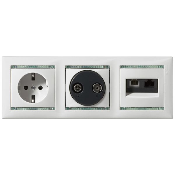 TV/FM SOCKET STAR&nbsp;862MHZ IVORY image 1