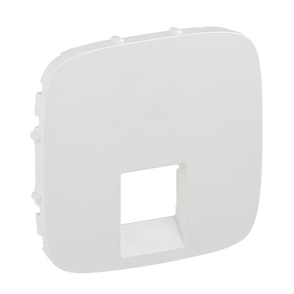 Cover plate Valena Allure - RJ 45/RJ 11 socket - white image 1