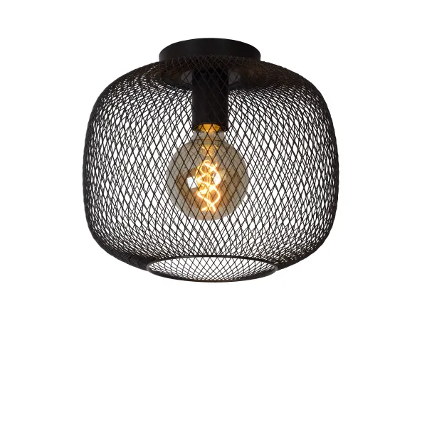 MESH Ceiling light O 30cm E27/40w Satin Black image 1