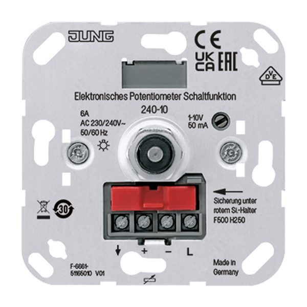 Dimmer Insert, el. potentiom. 1-10V image 2