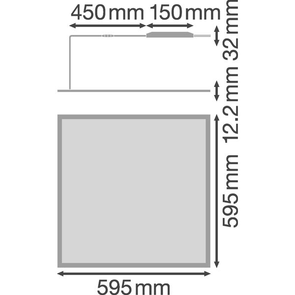 PANEL PFM HO DALI 600 CB UGR < 19 36 W 3000 K WT image 2