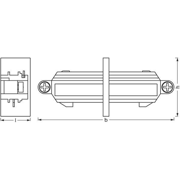 Tracklight accessories LINEAR CONNECTOR BLACK image 2