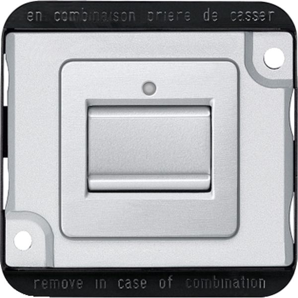 Rocker switch insert, two-way, aluminium, Anti-vandalism image 2