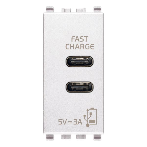 C+C-USB supply unit 15W 3A 5V 1M white image 1