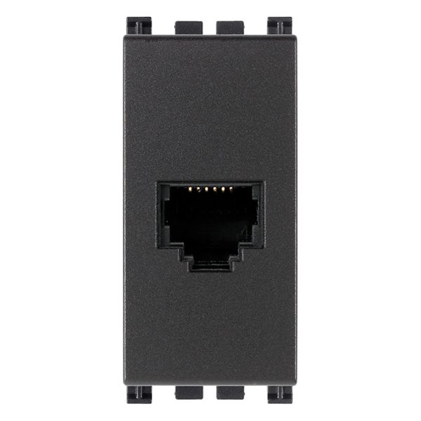 RJ12 phone jack 6/6 grey image 1