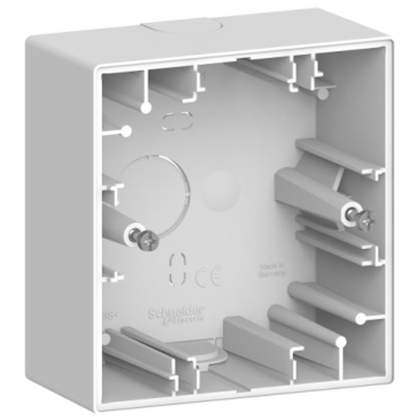 Merten System Design, surface-mounted housing, 1 gangs, lotus white image 2