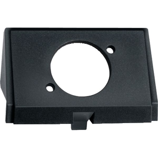 Insert for XLR audio plug-in socket, black, System M, Artec/Trancent/Antique image 2