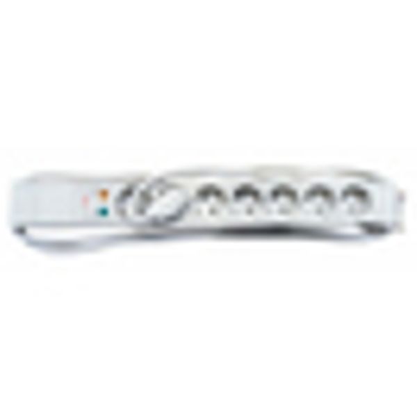 19" PDU, 7xSchuko with overvoltage protection, PVC, 1.25U image 2