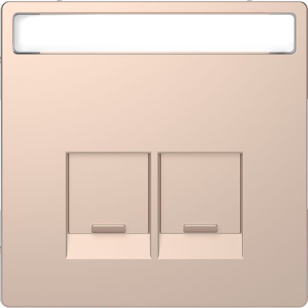 SYS-D RJ45 ACTASSI 2V TXT SCHUIF CHAMPAG image 1