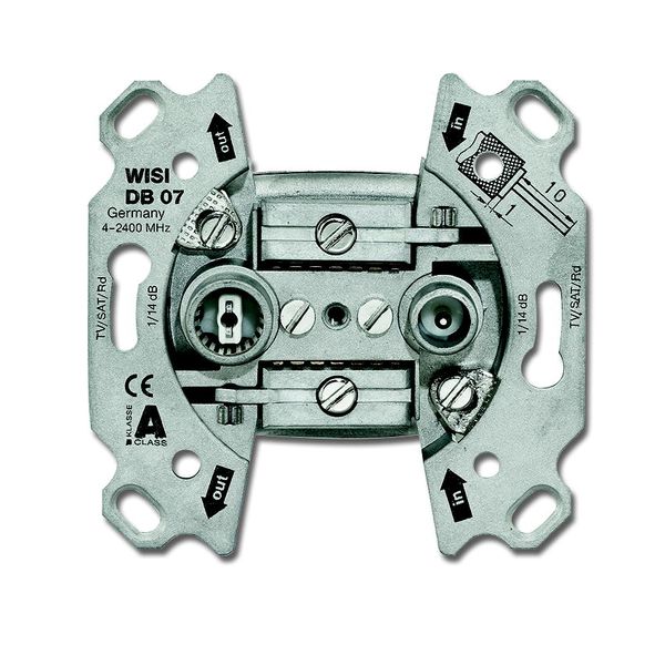 0231-101 Antenna socket insert TV / SAT Loop-through socket image 1