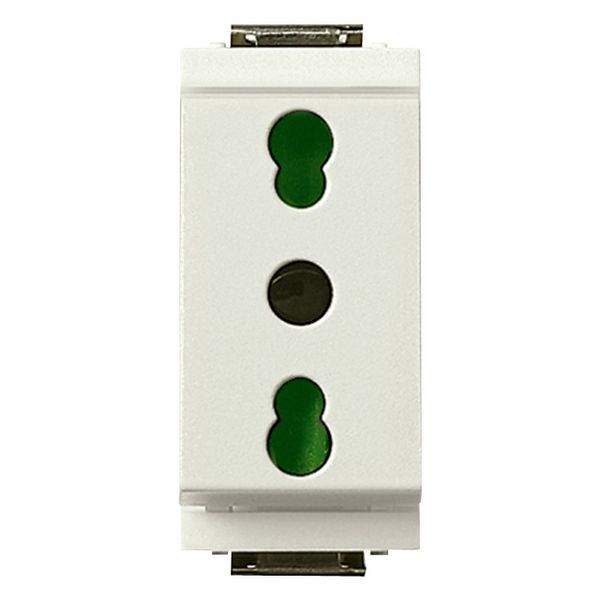 2P+E 16A P17/11 outlet white image 1