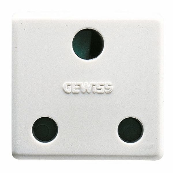 BRITISH STANDARD SOCKET-OUTLET 250V ac - 2P+E 16A - 2 MODULES - SYSTEM WHITE image 2