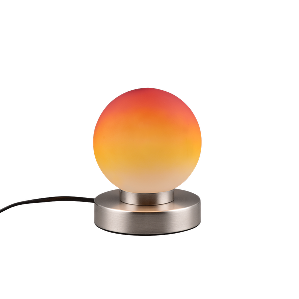 Prinz II table lamp E14 brushed steel/orange image 1