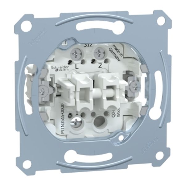 Two-circuit switch insert 1 pole, flush-mounted, 16 AX, AC 250 V, screw term. image 2