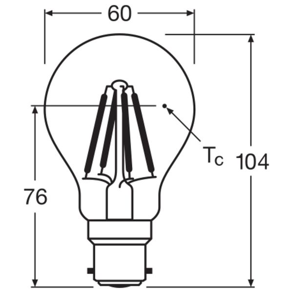 LED CLASSIC A DIM P 7W 827 Clear B22d image 6