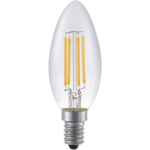 LED E14 Fila Candle C35x97 230V 470Lm 3.4W 827 AC Clear Dim image 2