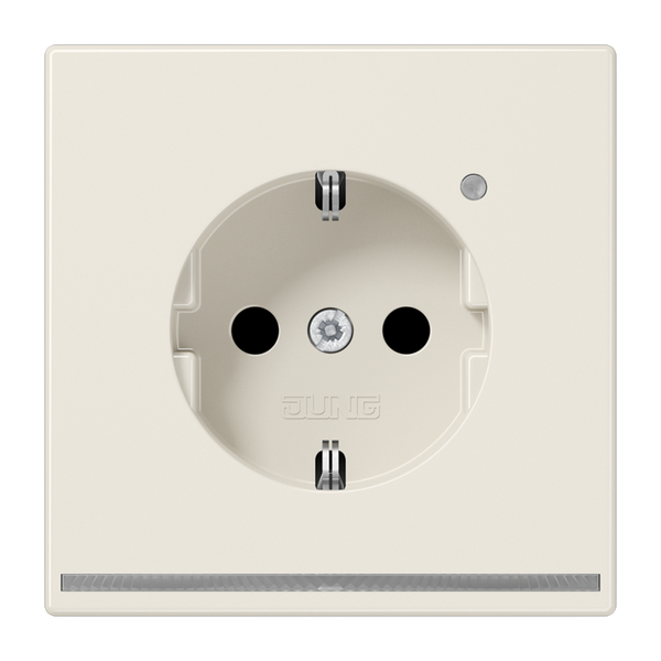 Schuko socket with LED pilot light LS1520-OLNW image 2