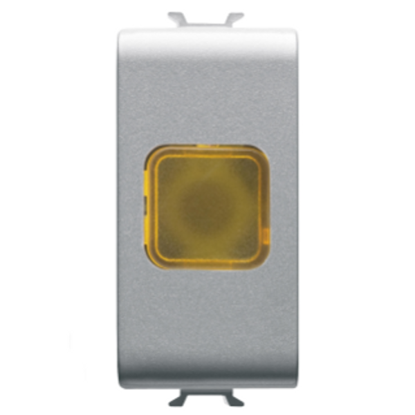 SINGLE INDICATOR LAMP - AMBER - 1 MODULE - TITANIUM - CHORUSMART image 1