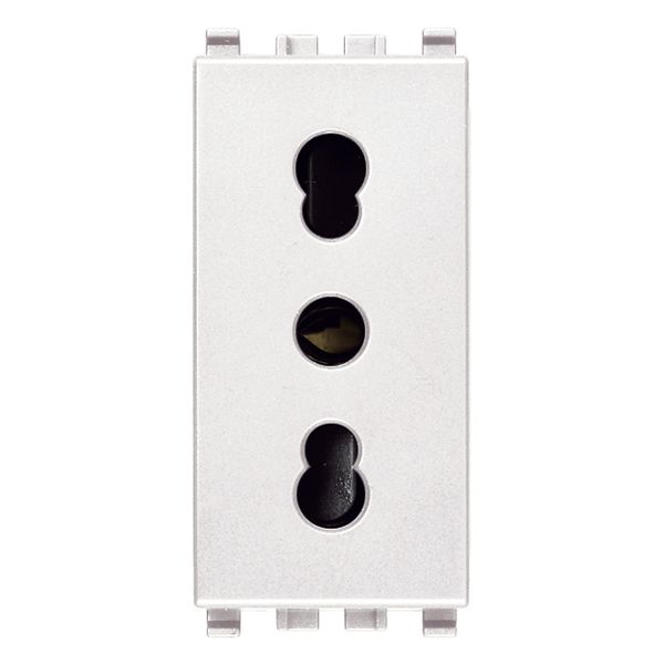 2P+E 16A P17/11 outlet white image 1