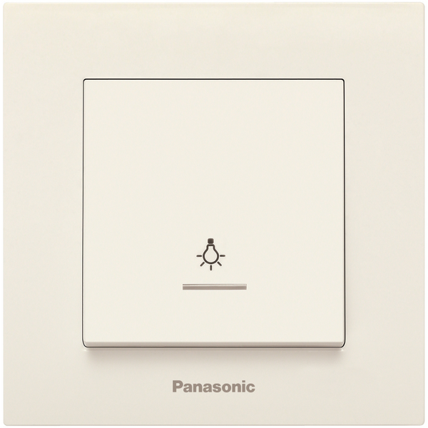 Karre Plus Beige (Quick Connection) Illuminated Light Switch image 1