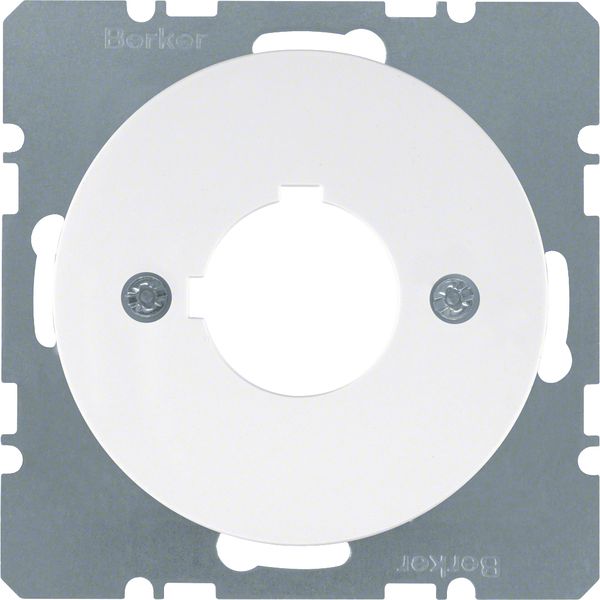 Centre plate with installation opening Ø 22.5 mm, R.1/R.3, polar white image 1
