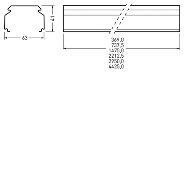 Lichtbänder - Tragprofile 765... E-Line Next Fix White 7276000 image 1